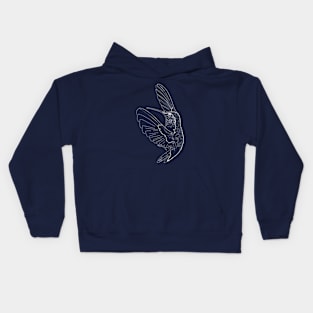 Hummingbird illustration Kids Hoodie